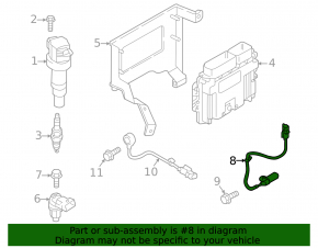 Crankshaft position sensor Hyundai Accent 18-23 1.6