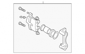 Front left caliper assembly for Nissan Ariya 23-25 Standard range