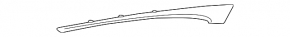 Audi A6 C8 19-24 chrome rear right door panel trim trim
