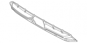 Lower grille front bumper BMW X3 G01 18-21 under radar