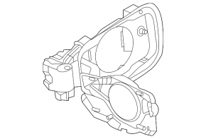 BMW 3 G20 21-25 plug-in charging port housing, with lock and indicator