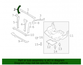 Subaru B9 Tribeca Front Right Fender Bracket