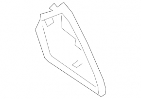 Lexus ES 20-23 dark gray center console trim, front right side