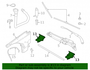 BMW X1 E84 13-15 Headlight Washer Nozzle