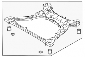 Front subframe for Kia Sorento 21-24 HEV, PHEV