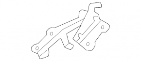 Hood hinge right Infiniti JX35 QX60 13-