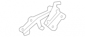 Hood hinge left Nissan Pathfinder 13-20