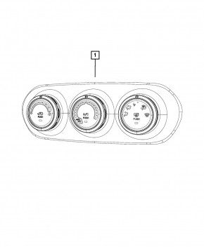 Climate control knobs Jeep Renegade 15-18 prerest Manual