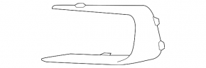 Right front bumper grille for the 2019-2021 Acura RDX with A-Spec package