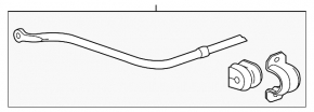 Rear stabilizer Chevrolet Camaro 16-23 SS 6.2
