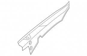 Right hood-fender seal for Kia Sorento 21-26 HEV, PHEV