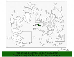 Driver's seat longitudinal adjustment motor for Toyota Camry v40 07-09 with drive