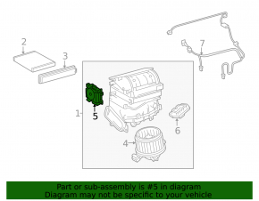 Actuator motor heater ventilation Toyota Rav4 16-18 under auto