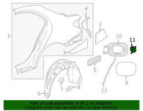 Mercedes C-class W205 20-21 fuel filler flap lock