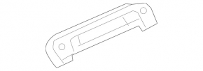 Rear left ceiling handle Mercedes W167 GLE 350 450 20-21 black, scratches