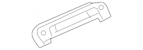 Rear left ceiling handle Mercedes W167 GLE 350 450 20-21 black, scratches