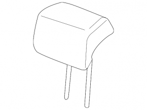 Headrest rear left Ford Edge 15- cloth black