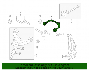 Upper control arm, front left, Ford F-150 15-20