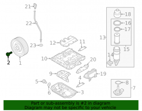 Crankshaft Pulley Bolt Audi Q7 16- 3.0T