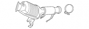 Downpipe with catalytic converter Ford Escape MK4 23- 1.5T