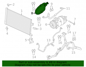 Jaguar XE 18-20 air conditioning hose