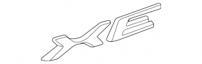 Jaguar XE 17-20 XE tailgate emblem
