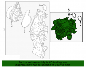 Thermostat housing BMW X1 U11 24-26