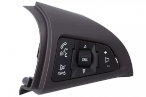 Steering wheel control buttons right Chevrolet Malibu 13-16 brown overlay