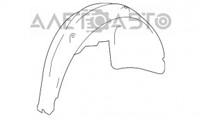 Rear right fender liner for Mercedes W164 ML