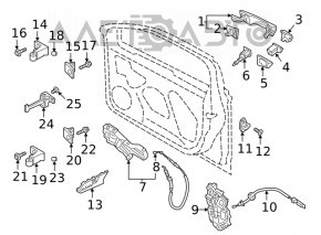 Plug outer handle front right VW Jetta 19-