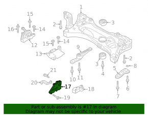 VW Jetta 19- manual transmission bracket