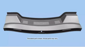 Chevrolet Impala 14-20 trunk opening trim black, worn