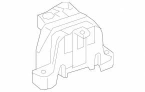 Left engine mount for Mercedes CLA 250 14-19