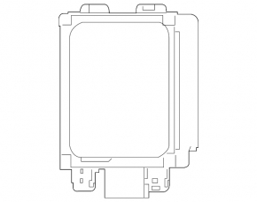 Blind spot sensor left Nissan Sentra 16-17 rest