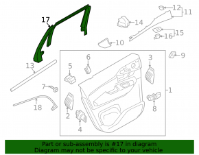 Door trim inner rear rear right Volvo XC90 16-23