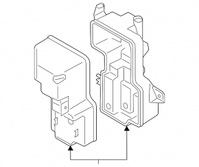 Volvo XC40 19-26 headlight washer reservoir