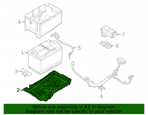 Battery tray Hyundai Elantra 21-23