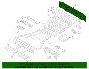 BMW X7 G07 19-24 rear panel outer part