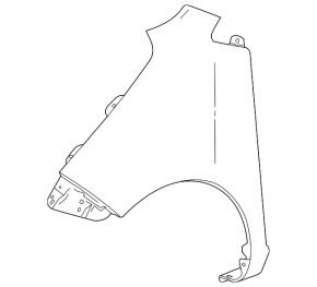 Front right fender Chevrolet Spark 16-22