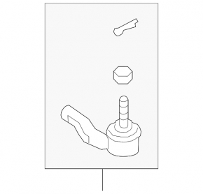Right steering tip for Toyota Camry 18-24