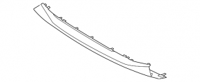 BMW X1 F48 20-22 X-line front bumper lip trim, gray structure