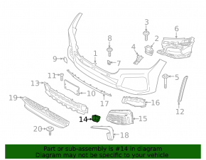 Front bumper grille right BMW 7 G11 G12 16-22 with M type, bumper cover & trim, brake duct