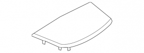 Front panel center trim for BMW 4 F32/33/36 14-20 speakers, black