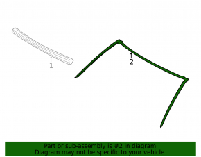 Upper windshield seal BMW 4 F33 14-20 convertible