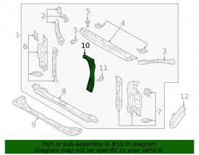 Subaru Crosstrek 18-23 Hood Lock Plate