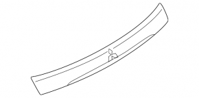 Trunk door molding Mitsubishi Eclipse Cross 18-20