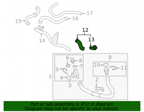 Cooling system hose for Audi Q3 83A 19-25 2.0T