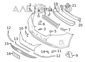 Front bumper reinforcement Nissan Murano z52 19-
