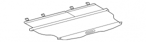 Gray trunk cover for Toyota Highlander 2008-2013