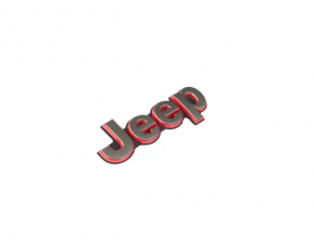 Jeep Grand Cherokee WK2 17-21 Tailgate Emblem - Gray with Red